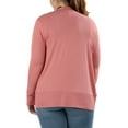 thumbnail image 4 of Zenana Women's Classic Front V-Neck Thin Snap Button Down Long Sleeve Ribbed Knit Cardigan, 4 of 4