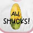 thumbnail image 4 of Inktastic Aw, Shucks Corn on the Cob Humor Boys or Girls Baby Bib, 4 of 4