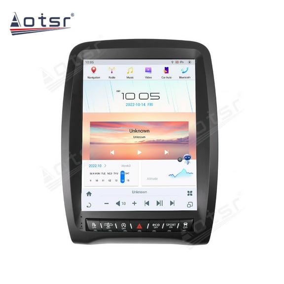 Aotsr 12.1 Inch Qualcomm Android 13 Car Radio for Dodge Durango 2014-2016 Stereo Upgrade Tesla Style Head Unit Multimedia IPS Touch Screen Android Auto Player GPS Navigation（4 64GB）