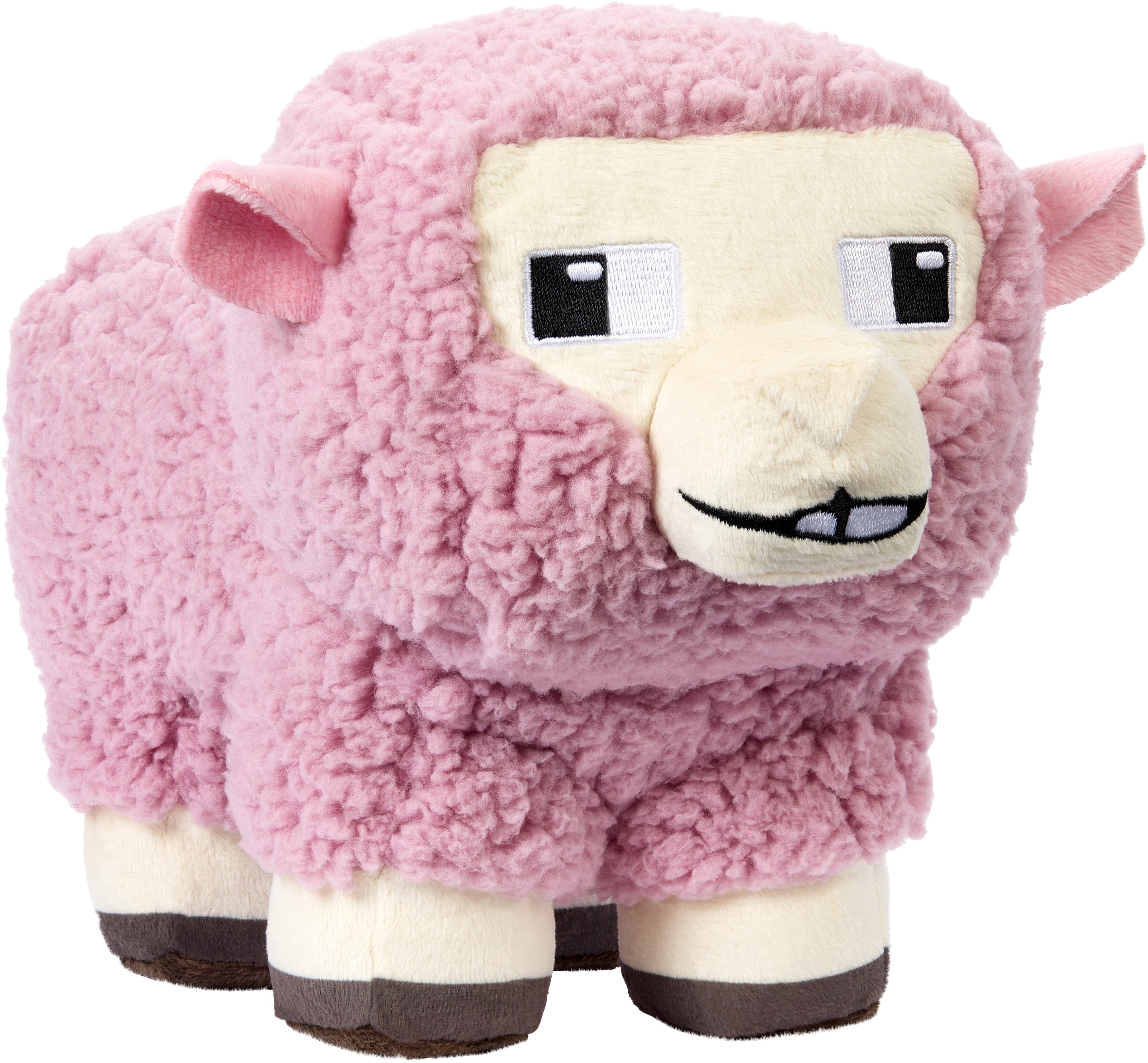 Minecraft Pink Sheep Plush Toy, 8-inch Collectible Soft Doll Inspired by A Minecraft Movie