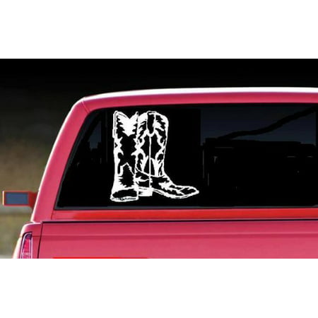 Decal ~ COWBOY BOOTS ~ AUTO DECAL, COWBOY DECAL 6