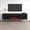 Black, variant on Dia BL-EF Floating Fireplace TV Stand for TVs up to 80", Modern High Gloss 71" Entertainment Center, Wall Mounted Electric Fireplace TV Media Console with Storage Cabinets