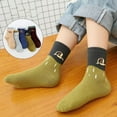 thumbnail image 3 of qolati 5 Pack Childrens Boys Girls Non Slip Crew Socks Kids Cotton Blends Slipper Socks Fashion Cute Boot Cozy Soft Ankle High Socks, 3 of 7