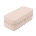 thumbnail image 3 of Portable Travel Jewelry Box, Excellent Sealing Durable Comprehensive Protection PU Leather Jewelry Display Storage Holder Case  For Home Pink, 3 of 8