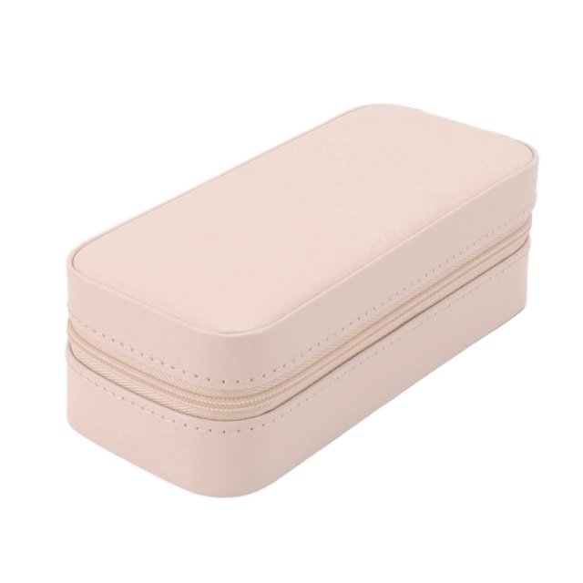 Joyero de viaje portátil protección integral duradera Excelente sellado Ideal para regalar Caja de almacenamiento de joyería pequea Cuero de PU para Estuche de almacenamiento para anillos y aretes Es ANGGREK Cocina, Decoración y Otros