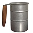 thumbnail image 1 of Industrial Vintage Stainless Steel Beer Mug - 304 Tumblers Cup with Handle for Camping, Hiking & Outdoor Drinking, 1 of 5