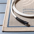 thumbnail image 4 of Safavieh Courtyard Hugo Oriental Indoor/Outdoor Area Rug, Natural/Blue, 2'7" x 5', 4 of 13
