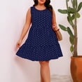 thumbnail image 3 of DJskiyers Women's Midi Dress 2025 Polka Dots Swing Dresses Plus Size Tank Dress Casual Summer Dress A Line Retro Party Dress, 3 of 5