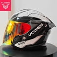 thumbnail image 4 of Casco de motocicleta italiano VCOROS Casco abierto de doble lente Casco de locomotora Cascos de moto de media cara Certificación ECE Casco de moto, 4 of 5