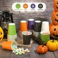 thumbnail image 4 of 60 Pieces Halloween Party Cups 9 Ounce Disposable Paper Cups Black and Orange Drinking Cup Cold Hot Drink Table Decor Supplies for Halloween Party, DIY, and Holiday, 5 Colors, 4 of 14