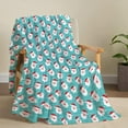 thumbnail image 3 of Christmas Santa Claus Blanket Gifts Super Soft Lightweight Flannel Blankets Throw for Kids, Adult, Suitable for Couch, Sofa, Bed, Camping, Travel All Seasons 60"x80" for Adult, 3 of 5