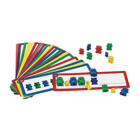 UPC: 0191487011938 | Excellerations Classic Counting Bear Pattern Sequencing Cards Pack of 23 Early Math Skills Educational Toy Preschool STEM Kids Toys (Item # BEARPAT)
