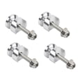thumbnail image 1 of davian 4 Pieces Quick Release Base Pad Motorcycle Side Box Adapter Luggage Rack Fastener Aluminum Alloy Suitable for Commuting Long Trips Customization Item Silver, 1 of 8