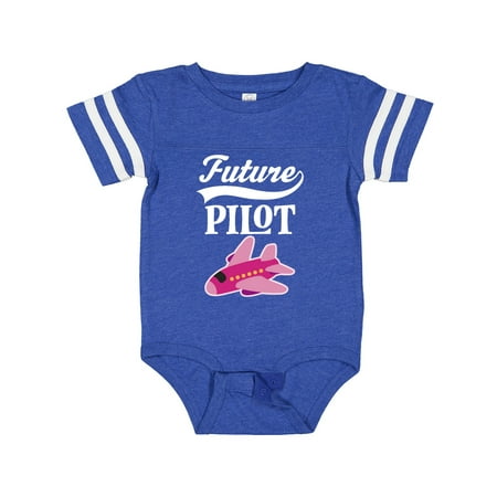 

Inktastic Future Pilot Girls Airplane Career Gift Baby Girl Bodysuit
