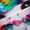thumbnail image 5 of Erosebridal Girls Unicorn Black Out Curtains,Multicolor Glitter Print Curtains Pack of 2 (42x63 Each) For Kids, 5 of 7