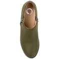 thumbnail image 5 of Journee Womens Sanzi Comfort Insole Inside Zip Block Heel Booties, Widths Available, 5 of 10