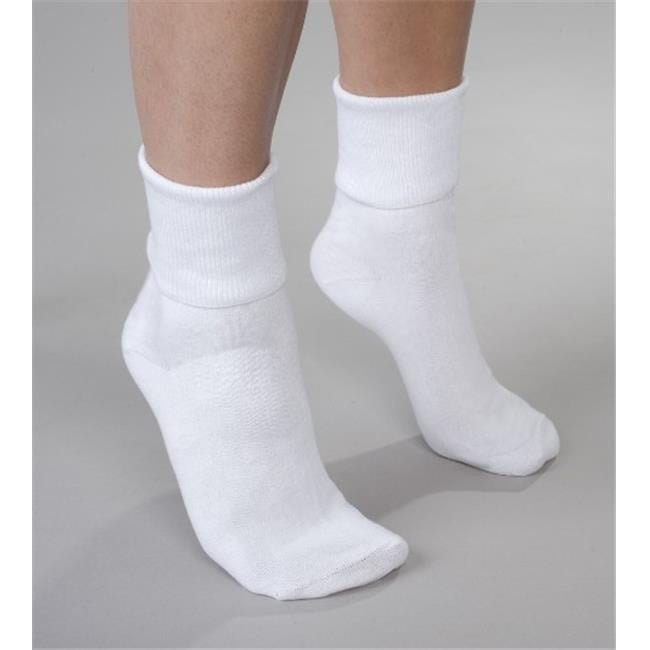 3,6,12 Pairs Ladies Non Elastic Diabetic Black Plain Socks Loose Soft 100%Cotton 