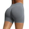 thumbnail image 2 of Womens Summer Plus Size Shorts Comfortable High Waisted And Breathable Sports Pants Fitness Shorts Tight Pants Drying Dark Gray Gym Shorts Women's Athletic Shorts XS-2XL, 2 of 9