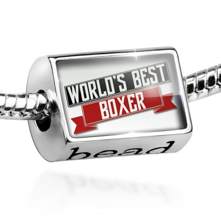 Bead Worlds Best Boxer Charm Fits All European (Best Woman Boxer In The World)