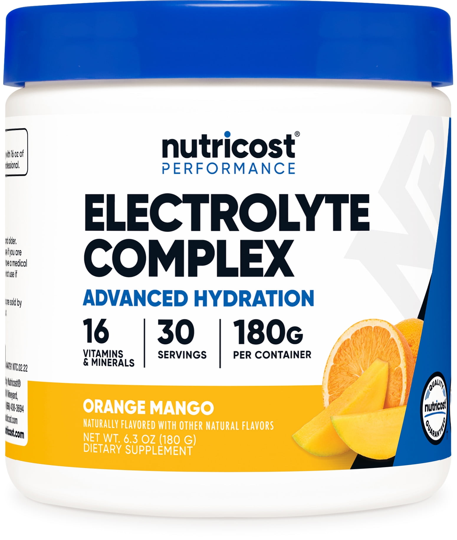Nutricost Electrolyte Complex Supplement Powder, Orange Mango, 30