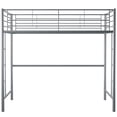 thumbnail image 3 of Walker Edison Full Size Premium Metal Loft Bed - Silver, 3 of 7