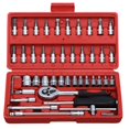 thumbnail image 5 of 46-In-1 Pcs Kit & Screwdriver Set | Multi-Purpose Combination Tool Case, Precision Socket Set | Multi Purpose Set, Ratchet Wrench, Extension Bars, Spinner Handle, Bit Adapter Repair Tool, 5 of 5