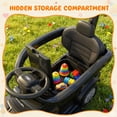 thumbnail image 6 of iYofe 3-in-1 Toddler Push Car for Ages 1-3, Licensed Ford F-150 Ride On Toy with Parent Handle, Safety Rail, Storage, Lights & Horn, Stroller Alternative Push Car for Toddlers 18-36 Months, Black, 6 of 8