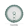 thumbnail image 3 of Nkmbld Large Christmas Tree Skirt Christmas Tree Bottom Decoration Collar Knitted Green Christmas Tree Skirt for Indoor Outdoor Christmas Decorations, Green, 3 of 8