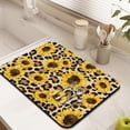 thumbnail image 3 of Washable Rubber Sunflower Cute Floral Dish Drying Mats for Kitchen Counter Home Large Coffee Bar Pad Accessories and Decor for Utensils Stemware 18''x24'', 3 of 7