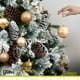 thumbnail image 3 of Esferas para árbol de navidad Artego set mix de 30 esferas = 10pz*8cm 20pz*6cm color Champagne * Línea Glitter 3 acabados glitter, brillante y cromada, para colgar Christmas ornaments, 3 of 7