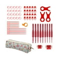 thumbnail image 5 of Crochet Hooks Set with Storage Case, Knitting Needle and Accessories Ergonomic Crochet Needle for Making Bag, Gloves, 5 of 8
