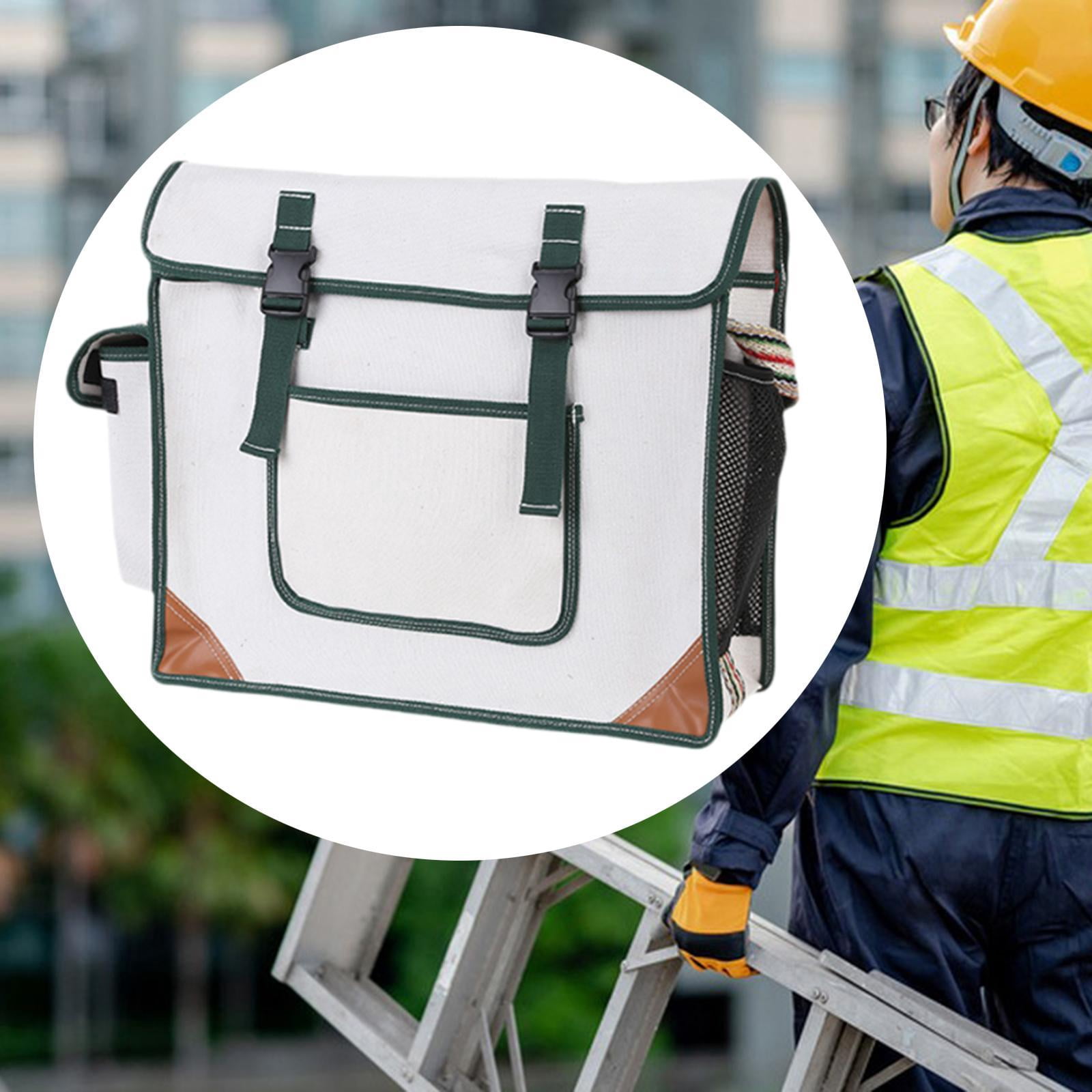 colaxi Canvas Tool Bearing Bags -tools Bag Multi -purpose Portable Waterproof Tool Pocket Equipment Pocket for The Office for The White