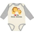 thumbnail image 3 of Inktastic I Love My Great Grandpa Boys or Girls Long Sleeve Baby Bodysuit, 3 of 5