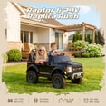 thumbnail image 6 of iYofe 24V 2 Seater Licensed Ford F-150 Raptor Powered Ride-On Truck with Remote & Safety Belt, Black, 6 of 9