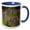 Blue/White, variant on 3drose, Minnesota, Near Silver Bay, Lupine Flowers - Us24 Rsp0029 - Rob Sheppard, 11oz Two-tone Green Mug