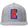 thumbnail image 2 of Men's Mitchell & Ness Heathered Gray LA Clippers 2.0 Snapback Hat, 2 of 5