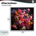 thumbnail image 4 of Stupell Industries Traditional Harmonious Composition of Florals Gray Framed Giclee Art, 24 x 24, by Lazar Studio, 4 of 8