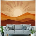 thumbnail image 4 of PRATYUS Bohemian Sun Vertical Tapestry, Bohemian Mountain Desert Tapestry Wall Hanging for Bedroom, Yellow Minimalist Tapestries Poster Beach Blanket College Dorm Home Decor  40x60inch, 4 of 6