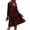 QR1-Red, variant on Meichang Womens Velvet Dress V Neck Long Sleeve A Line Ruffle Tiered Mini Dresses Flowy Babydoll Dresses formal Wedding Party Cocktail Dress