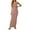Beige, variant on Women's Sleeveless Bodycon Maxi Dress, Scoop Neck Stretchy Tank Long Dress, Casual Summer Formal Party Dress for Daily Wear Date(Blue/S)