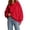 Red, variant on Edvintorg Oversized Hoodies for Women Solid Color Long Sleeve Casual Pullover Top Hooded Sweatshirt Clothes for Women Khaki S-2XL