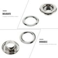 thumbnail image 3 of Pungan Curtain Grommets 100 Metal Curtain Grommets 8mm Inner Dia Matt Silver,0.47"X0.47"X0.16", 3 of 10