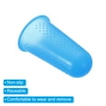 thumbnail image 4 of Protector de Punta de Dedo de Silicona Uxcell, Cubierta de Pulgar de Goma, Guardapulgar Azul, Tamaño Grande, Paquete de 20, 4 of 5