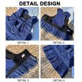 thumbnail image 3 of Dinheiro Vestidos de mezclilla para perros grandes XL, ropa para cachorros y niñas con anillo de correa y lindo nudo de lazo, ropa de verano para gatos con anillo en D, falda de arnés para caminar, 3 of 7