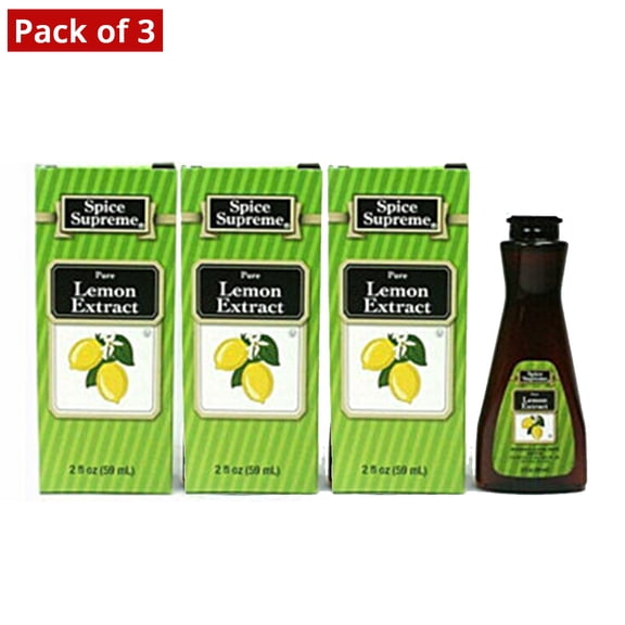 Spice Supreme- Pure Lemon Extract (59ml) (Pack of 3)