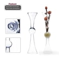thumbnail image 4 of WGVI Trumpt Glass VASES, 24"x6"x6", Clear, 4 of 5