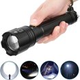 thumbnail image 2 of Usb Rechargeable Flashlight, Zoom Flashlight, Battery Spring Contact Design Eagle Eye Convex Lens P90.2 Outdoor Camping Hiking Light Chip, 2 of 5