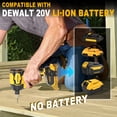 thumbnail image 2 of Destornillador de impacto inalámbrico MICWELL para batería Dewalt de 20 V como máximo, 2 of 7