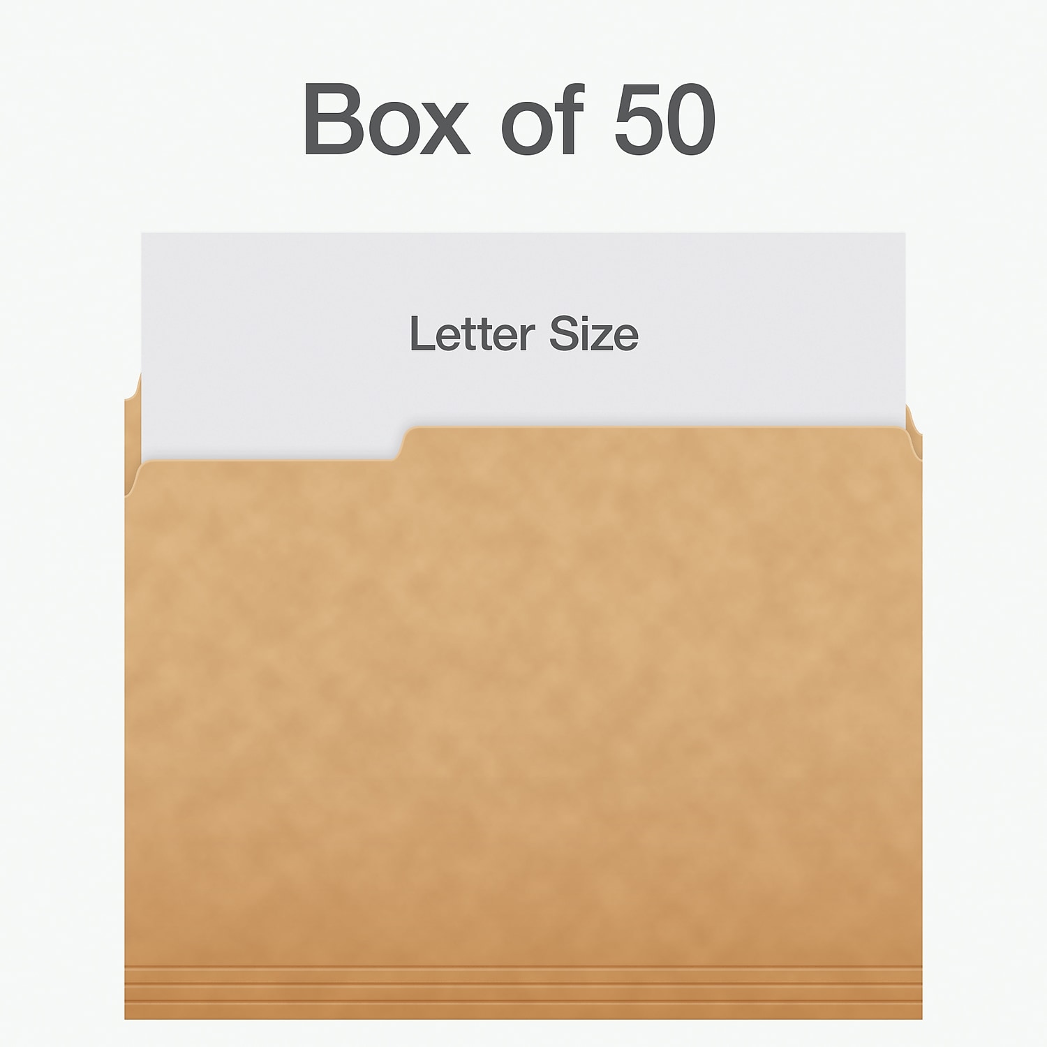 Pendaflex Heavy Duty File Folder 1/3-Cut Tab Assorted Letter Size Kraft 50/Box (1007030)