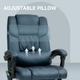 thumbnail image 6 of Vinsetto High Back Vibration Massage Office Chair with 6 Points, Height Adjustable Reclining Office Chair with Retractable Footrest and Remote, Blue, 6 of 9